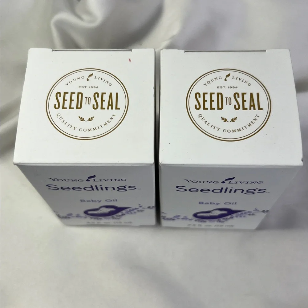 Young‎ Living Seedlings Baby Oil set of 2 Plant Based Ingredients Calming Relax